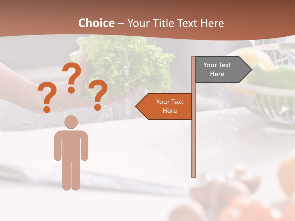 Kitchen Light Lettuce PowerPoint Template