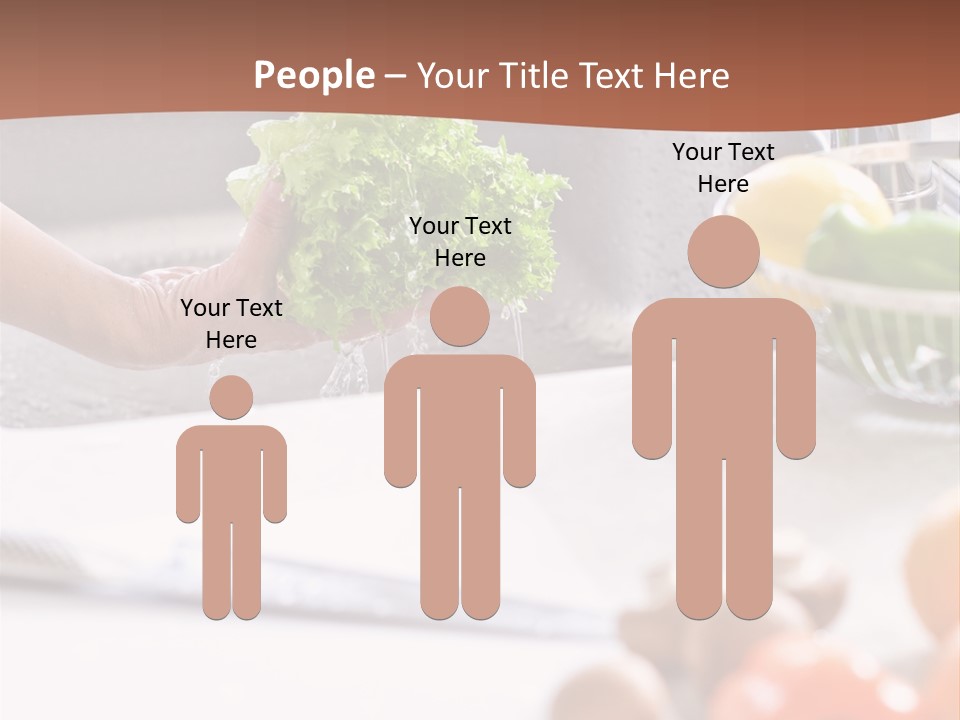 Kitchen Light Lettuce PowerPoint Template