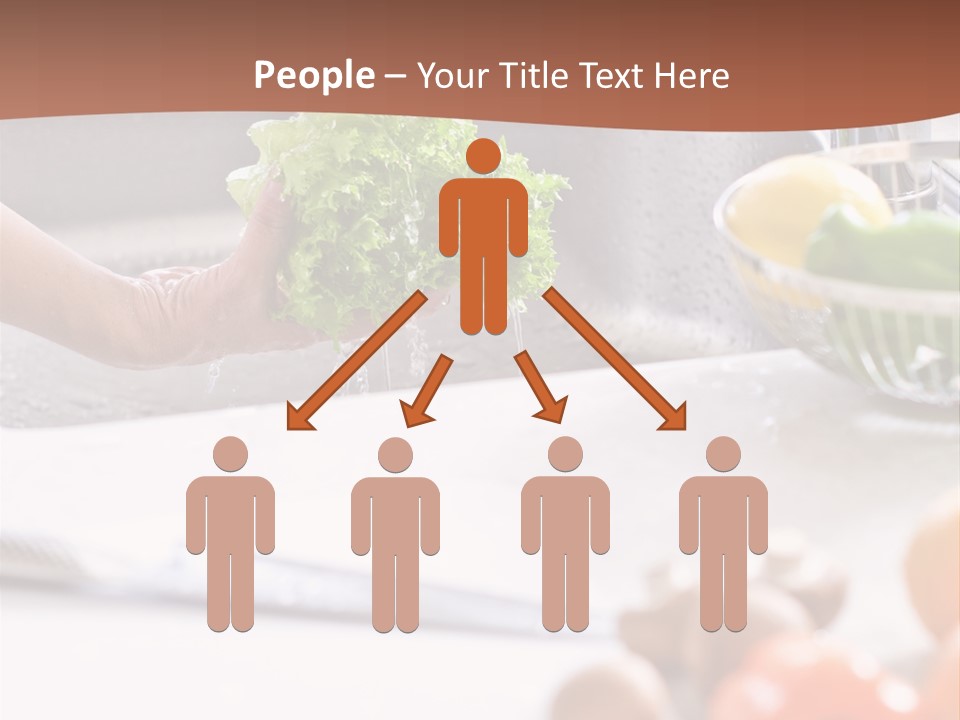 Kitchen Light Lettuce PowerPoint Template