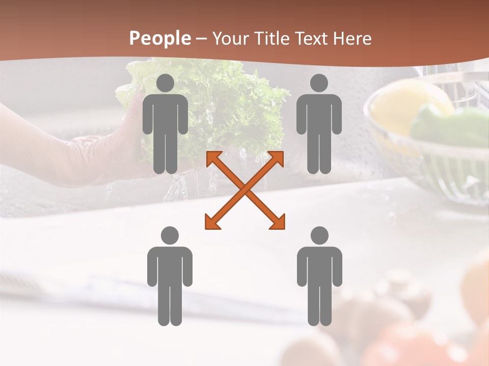 Kitchen Light Lettuce PowerPoint Template