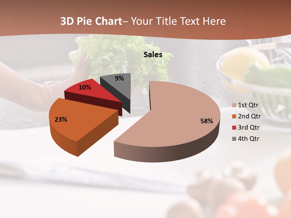 Kitchen Light Lettuce PowerPoint Template