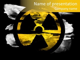 Industrial Symbol Atom PowerPoint Template