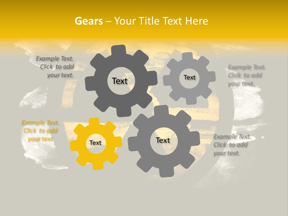 Industrial Symbol Atom PowerPoint Template