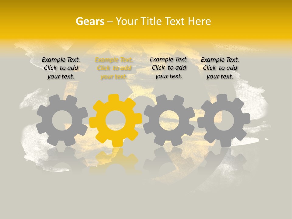 Industrial Symbol Atom PowerPoint Template