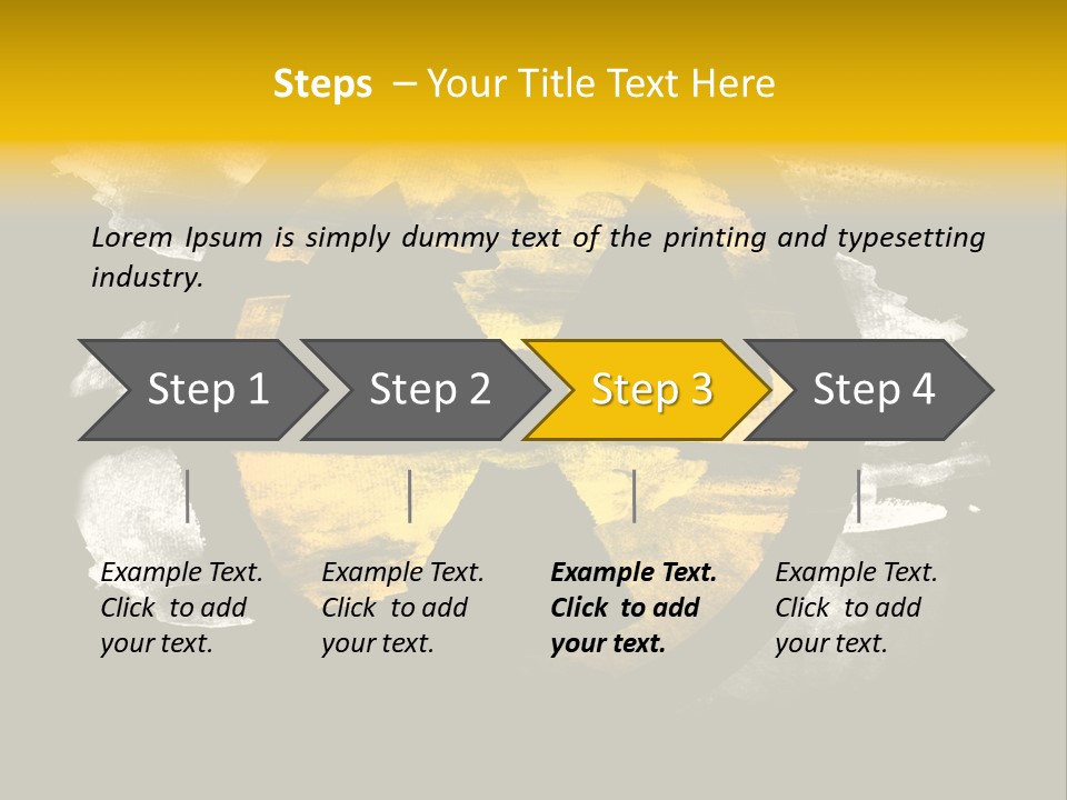 Industrial Symbol Atom PowerPoint Template