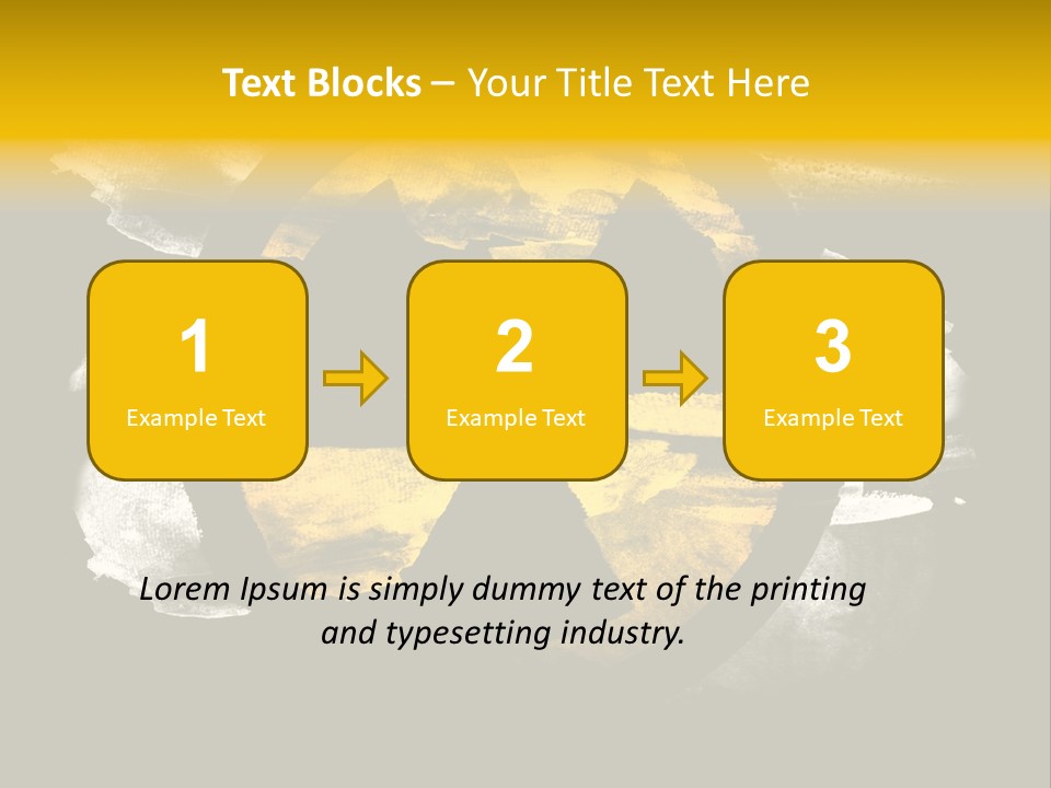 Industrial Symbol Atom PowerPoint Template
