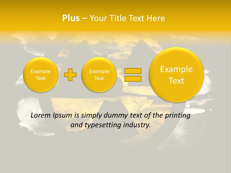 Industrial Symbol Atom PowerPoint Template