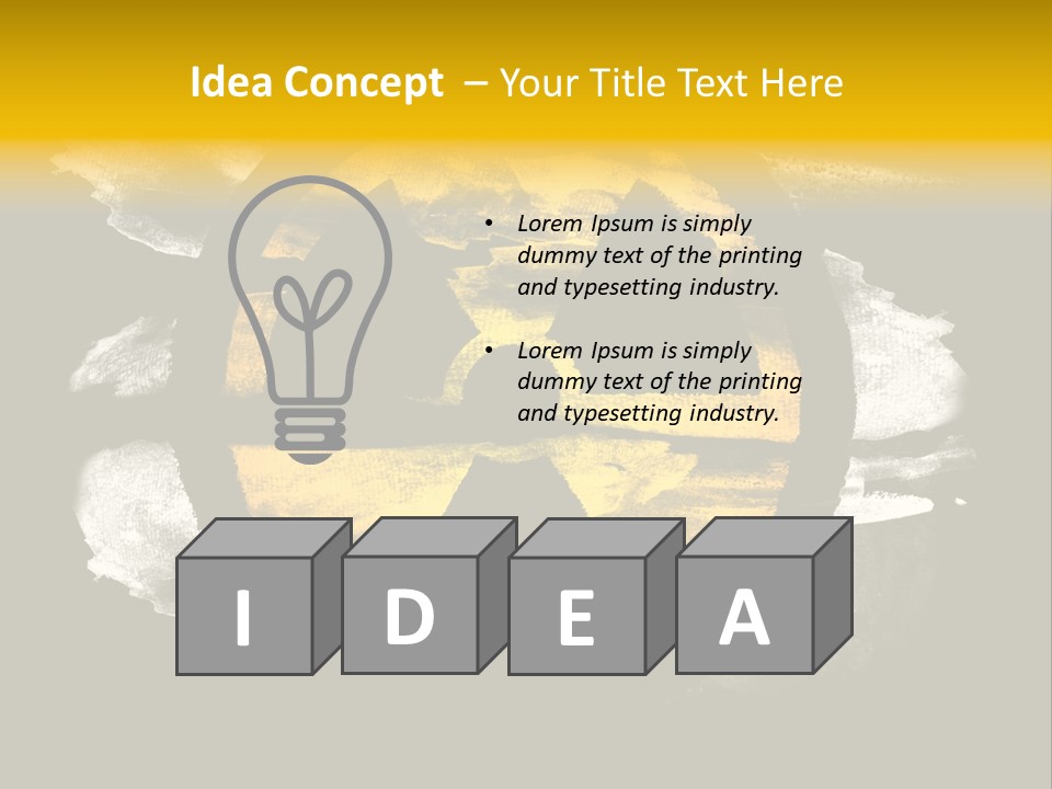 Industrial Symbol Atom PowerPoint Template