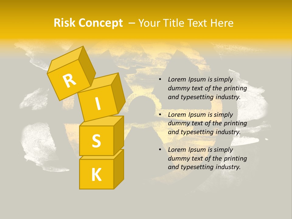 Industrial Symbol Atom PowerPoint Template