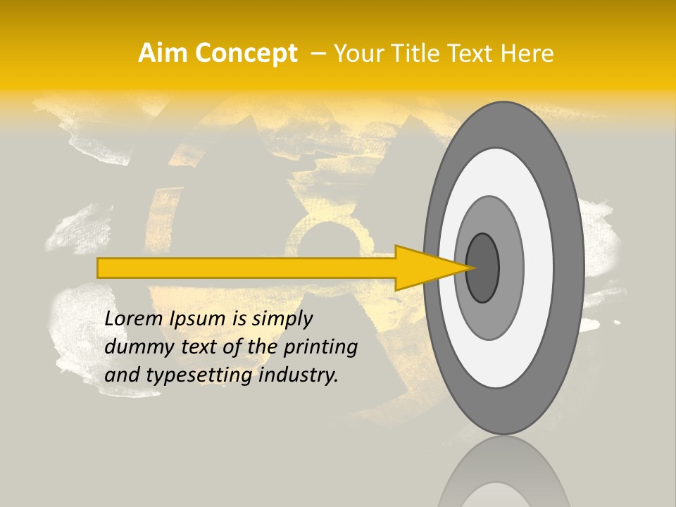 Industrial Symbol Atom PowerPoint Template