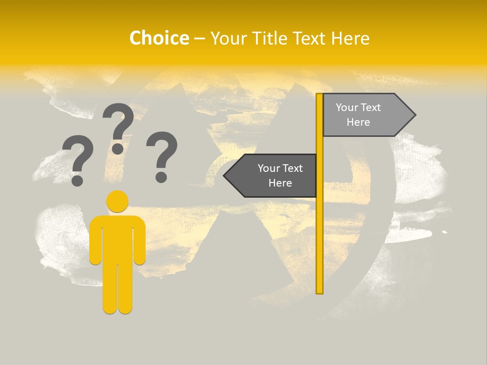 Industrial Symbol Atom PowerPoint Template