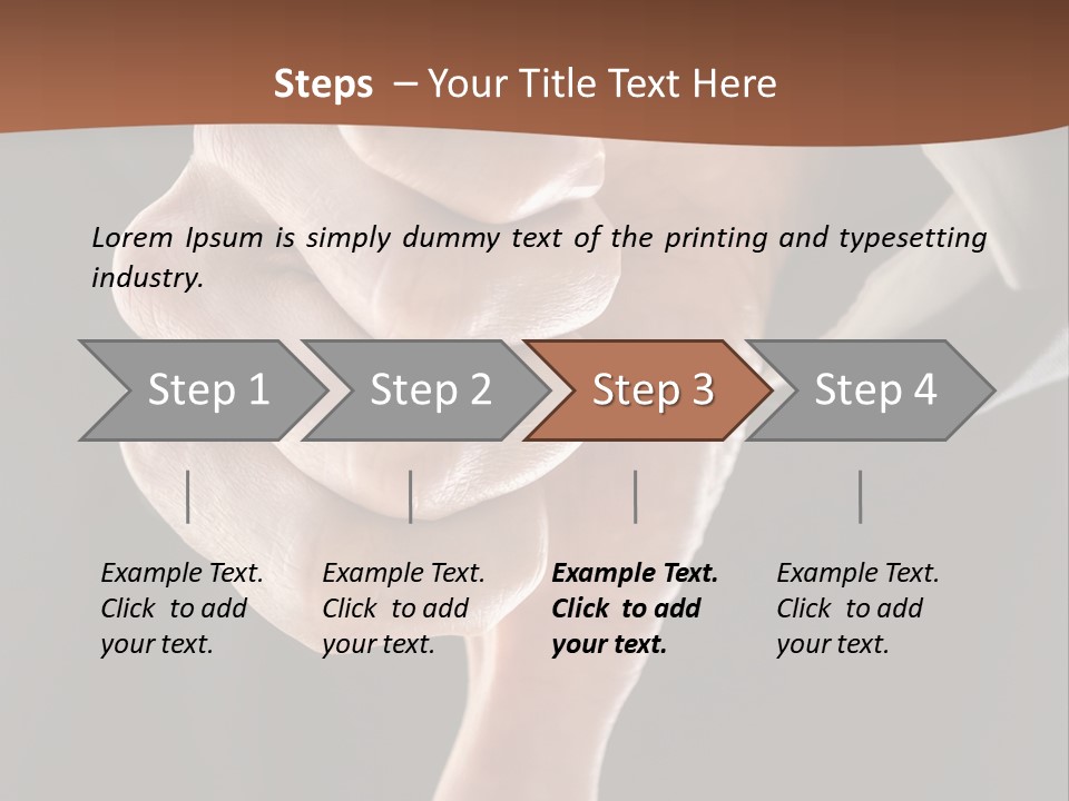 Refusing Disapprove Symbol PowerPoint Template