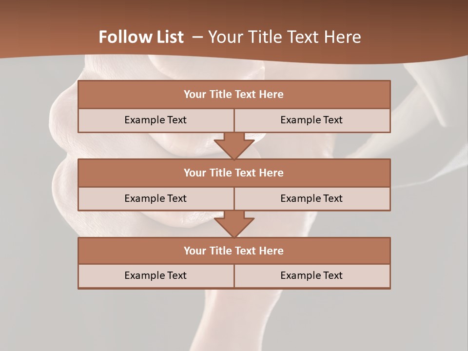 Refusing Disapprove Symbol PowerPoint Template
