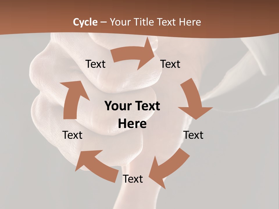 Refusing Disapprove Symbol PowerPoint Template