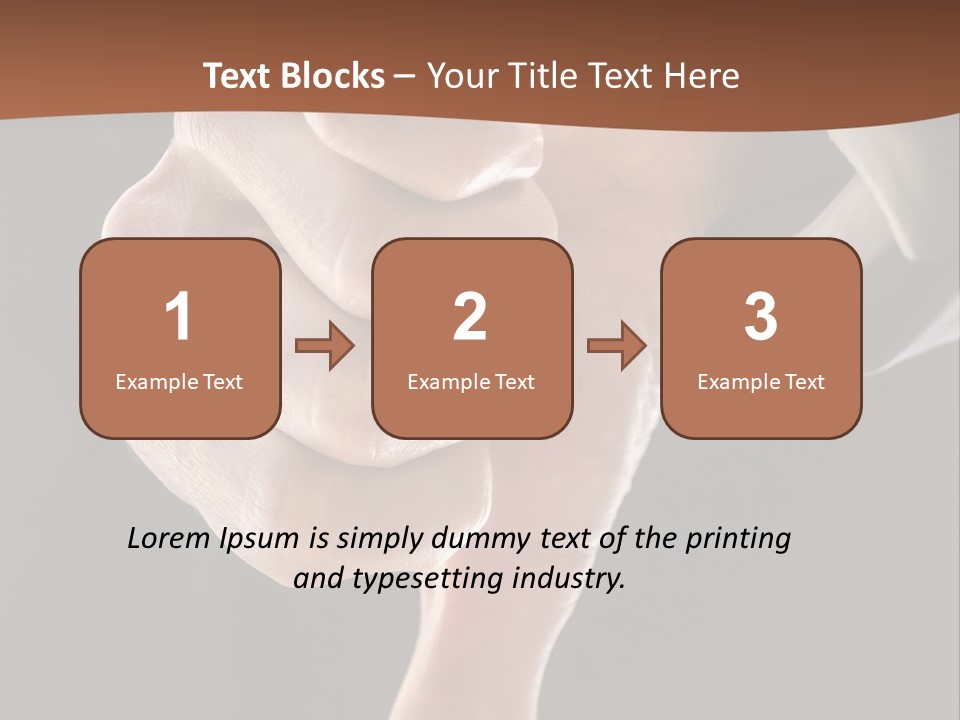 Refusing Disapprove Symbol PowerPoint Template