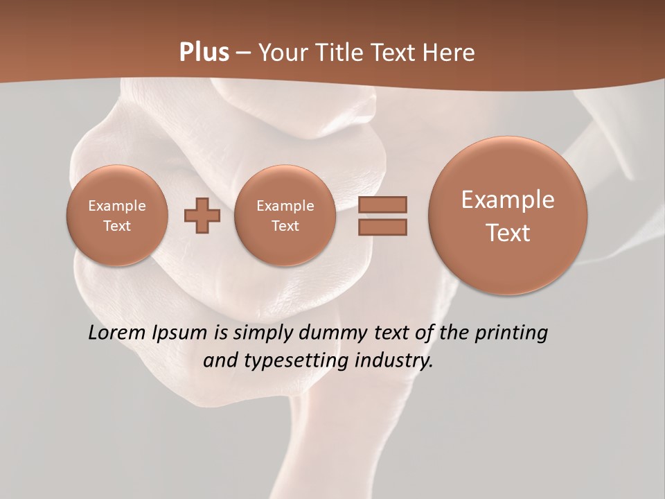 Refusing Disapprove Symbol PowerPoint Template