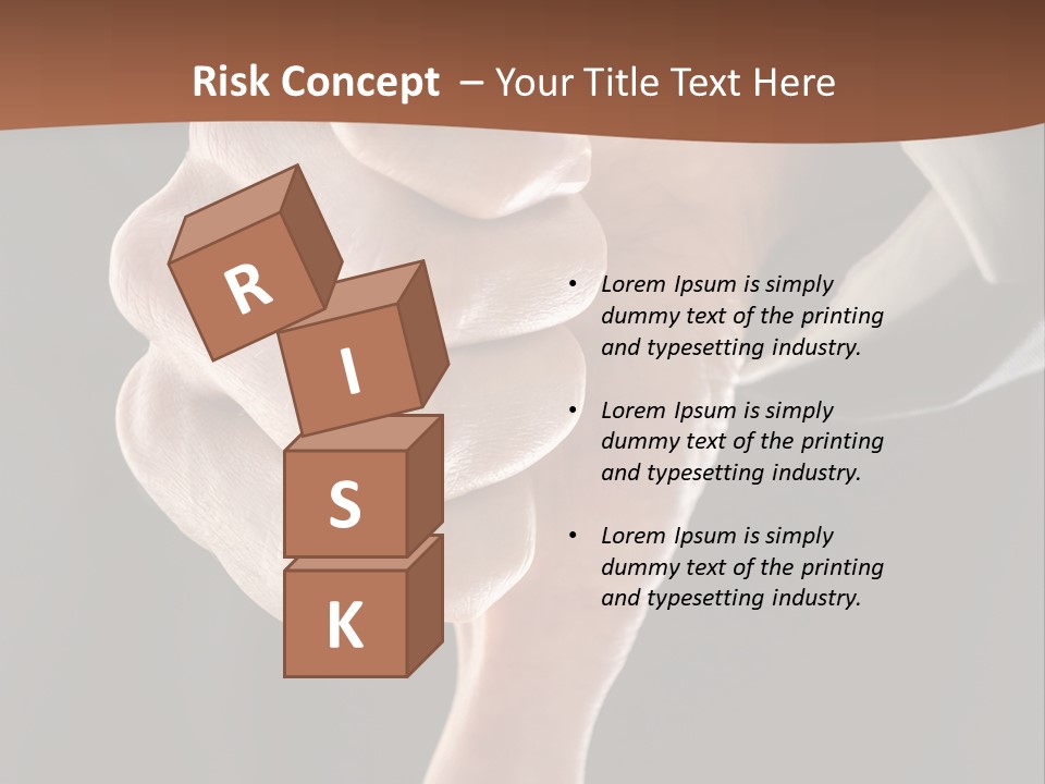 Refusing Disapprove Symbol PowerPoint Template