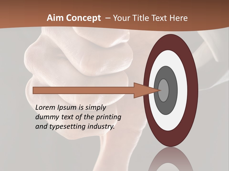 Refusing Disapprove Symbol PowerPoint Template