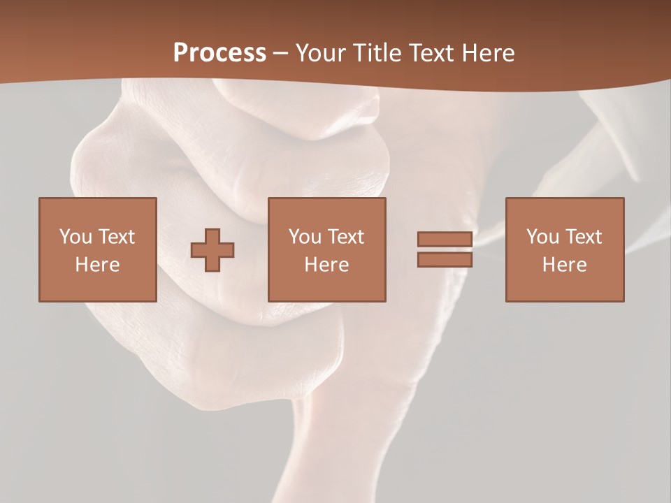 Refusing Disapprove Symbol PowerPoint Template