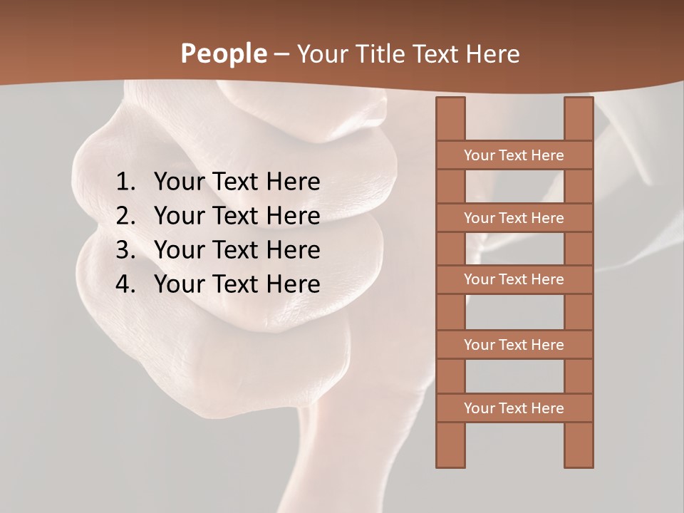 Refusing Disapprove Symbol PowerPoint Template