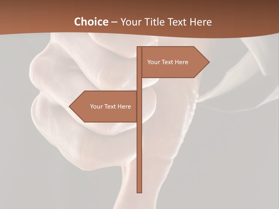 Refusing Disapprove Symbol PowerPoint Template