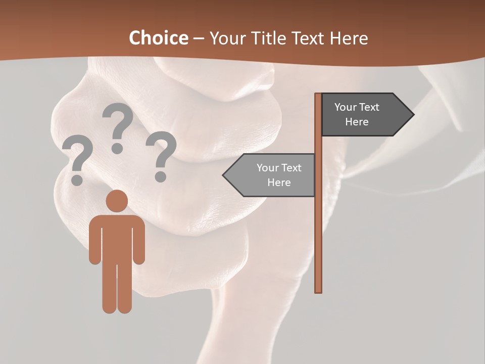 Refusing Disapprove Symbol PowerPoint Template