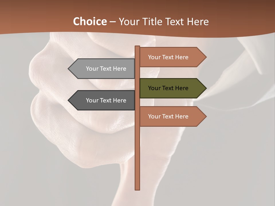 Refusing Disapprove Symbol PowerPoint Template
