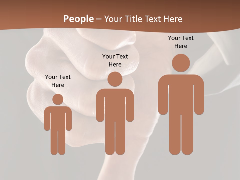 Refusing Disapprove Symbol PowerPoint Template