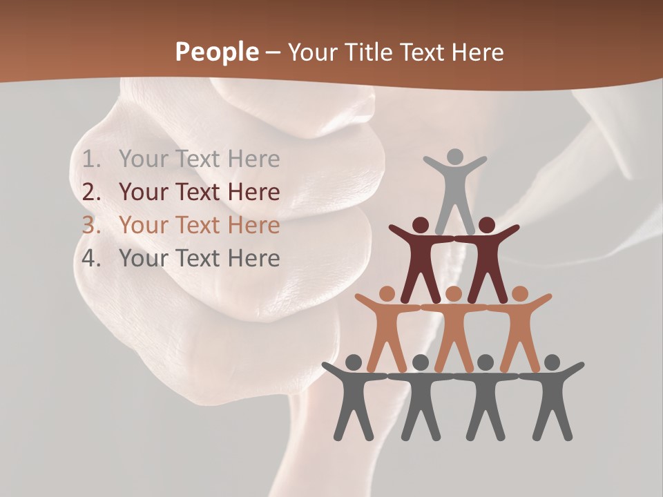 Refusing Disapprove Symbol PowerPoint Template