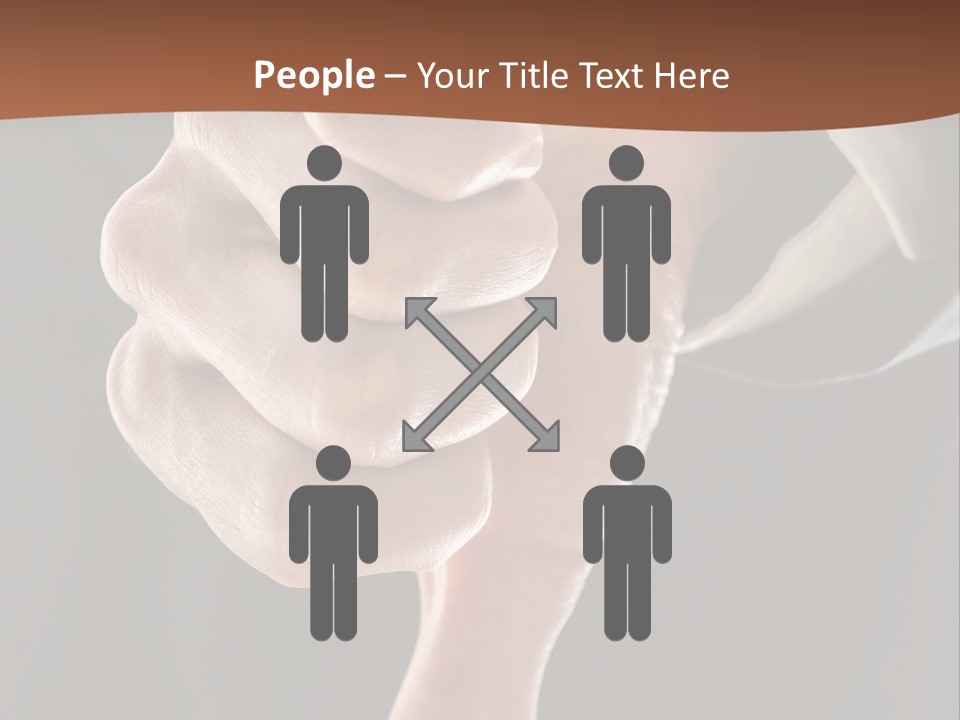 Refusing Disapprove Symbol PowerPoint Template