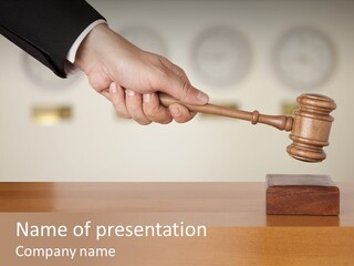 Civil Working Law PowerPoint Template