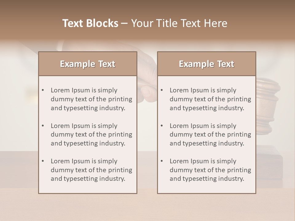 Civil Working Law PowerPoint Template
