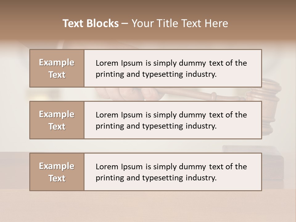 Civil Working Law PowerPoint Template