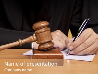 Adjournment Equal Umpire PowerPoint Template