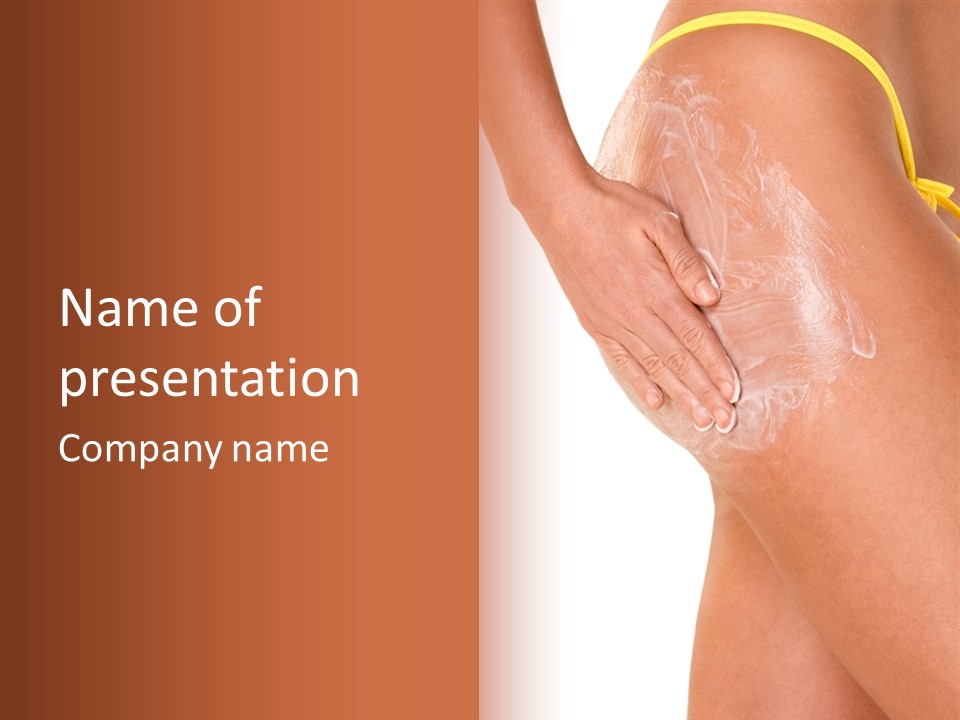 Close Healthy Skincare PowerPoint Template