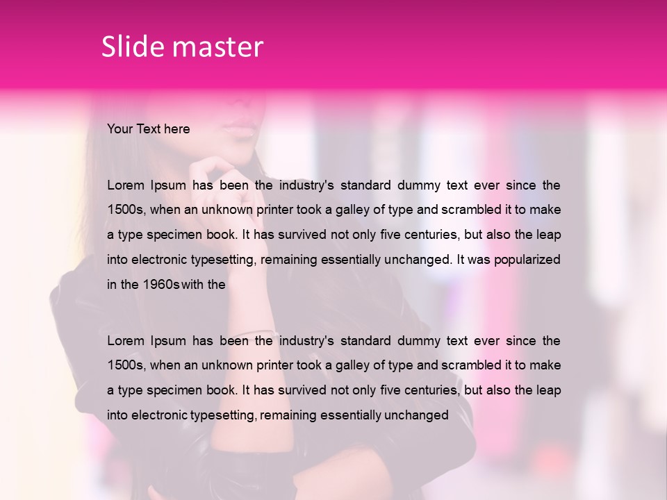 Female  Young PowerPoint Template