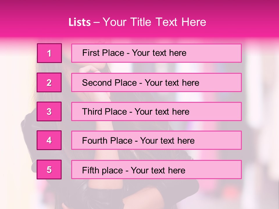 Female  Young PowerPoint Template