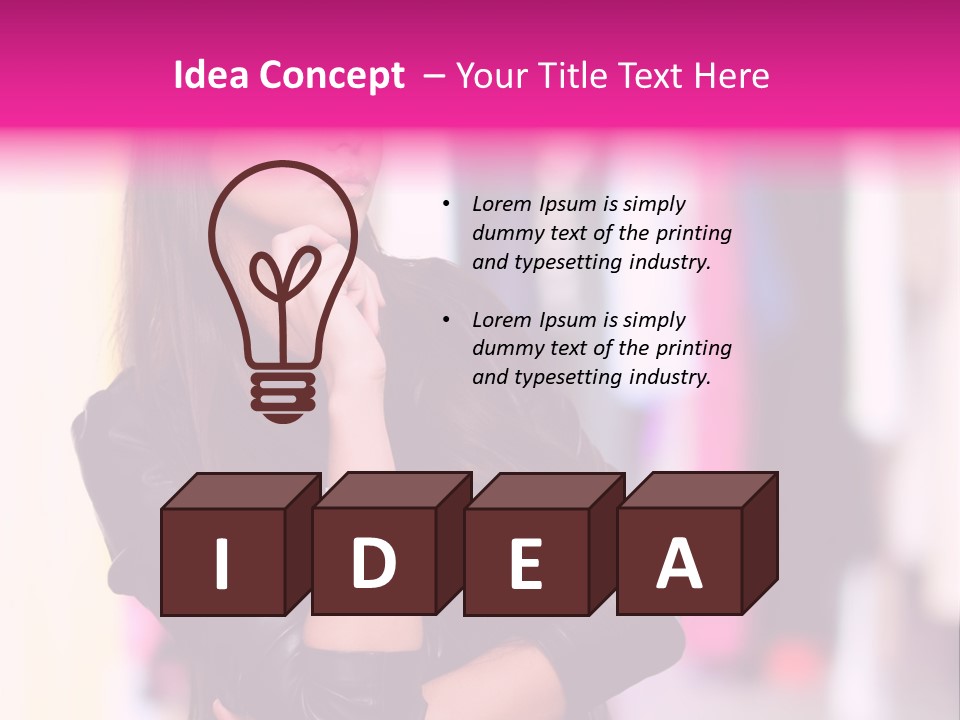 Female  Young PowerPoint Template