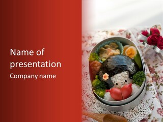 Vegetable Traditional Container PowerPoint Template