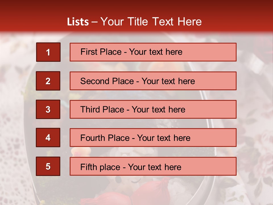 Vegetable Traditional Container PowerPoint Template