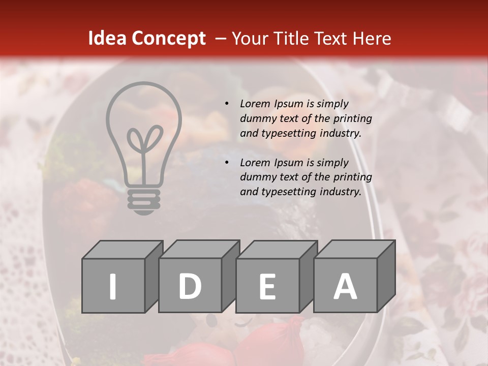 Vegetable Traditional Container PowerPoint Template