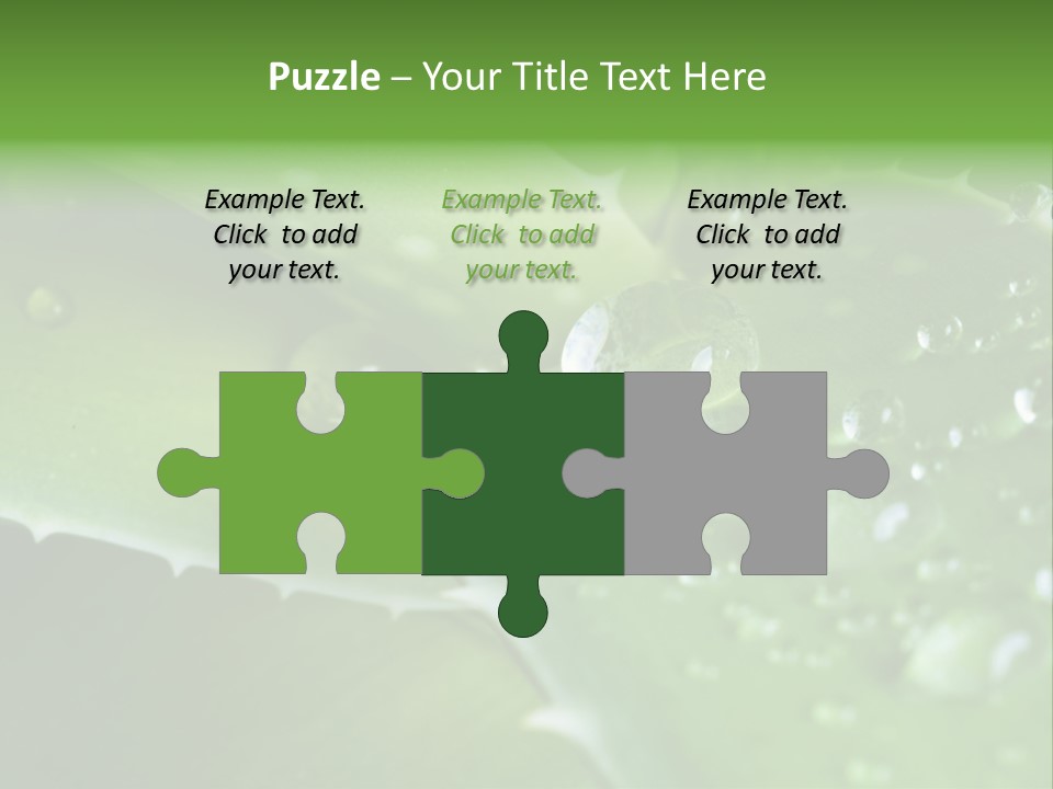 Health Leaf Treatment PowerPoint Template