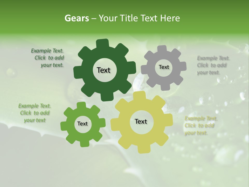 Health Leaf Treatment PowerPoint Template