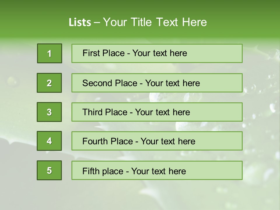Health Leaf Treatment PowerPoint Template