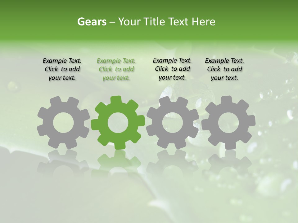 Health Leaf Treatment PowerPoint Template