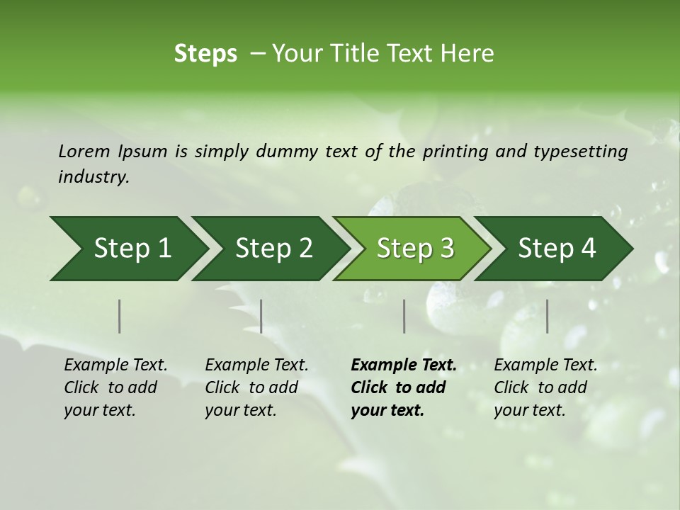 Health Leaf Treatment PowerPoint Template