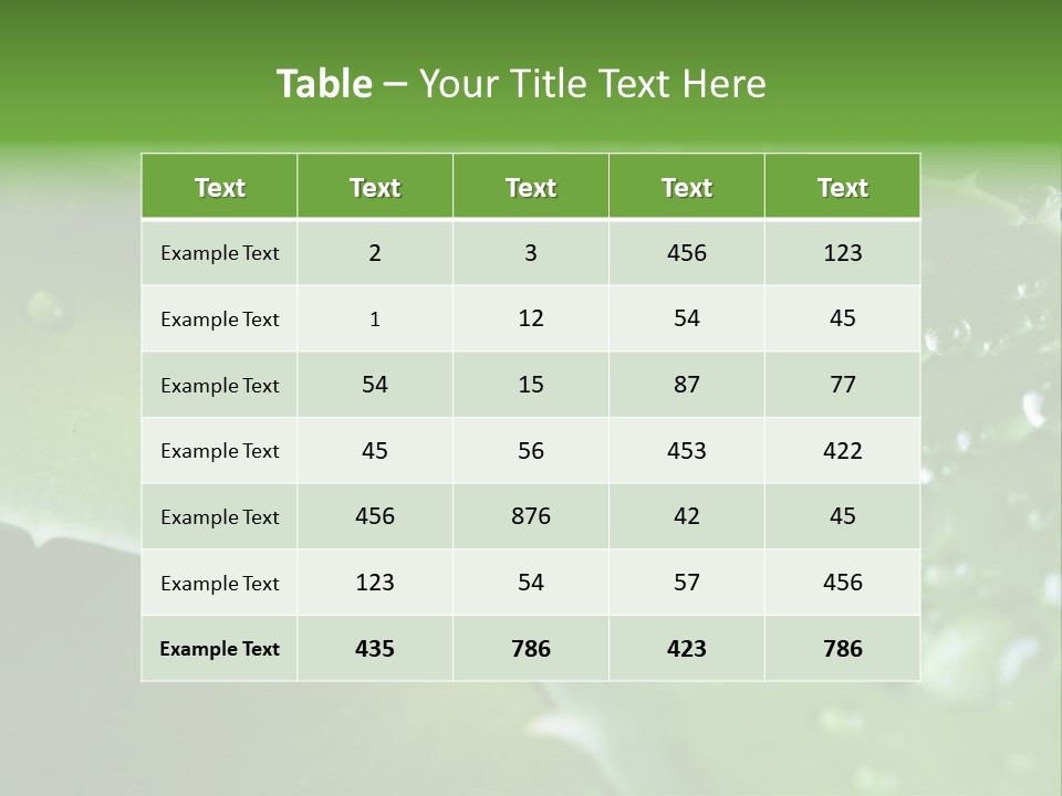 Health Leaf Treatment PowerPoint Template