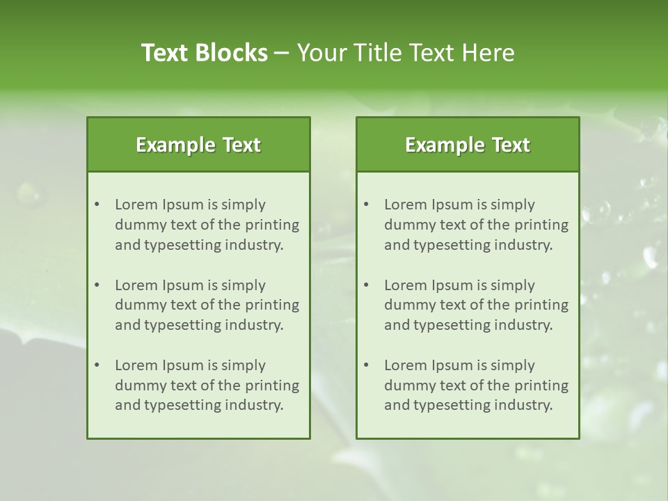 Health Leaf Treatment PowerPoint Template