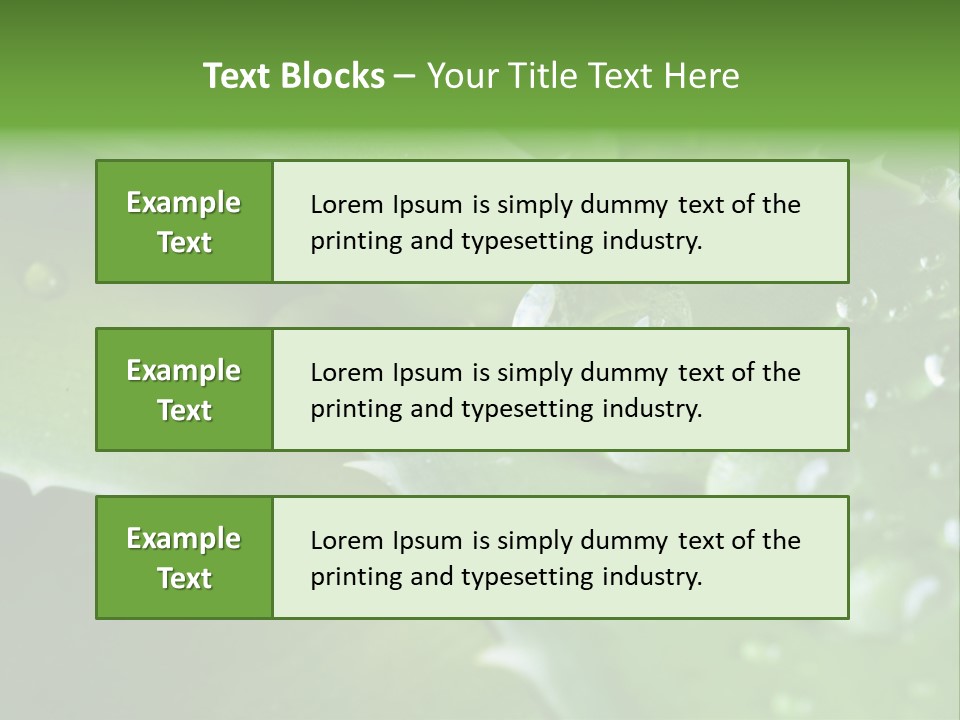 Health Leaf Treatment PowerPoint Template
