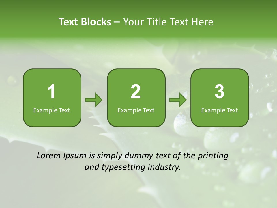 Health Leaf Treatment PowerPoint Template